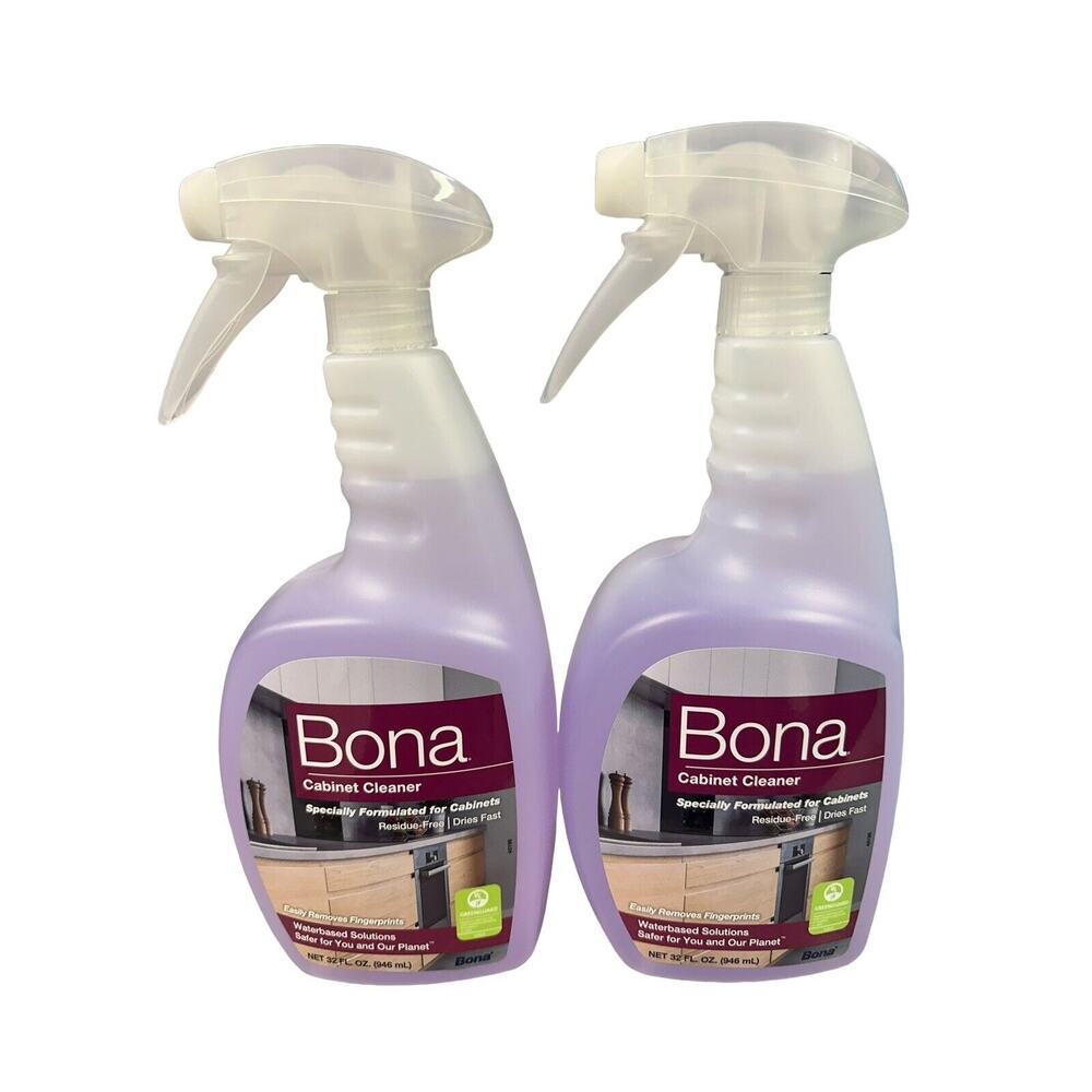 Bona Cabinet Cleaner Waterbased Solutions 32oz Lot Of 2 Bottles NEW DISCONTINUED